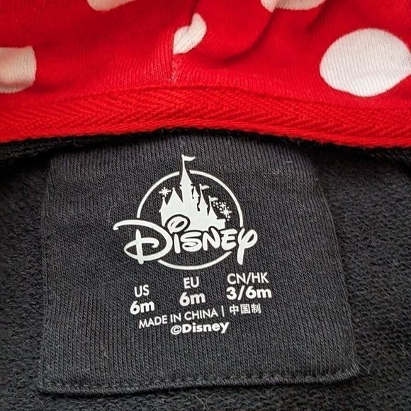 Disney Minnie Mouse Sweatshirt Hoodie 6m - Picture 3 of 4